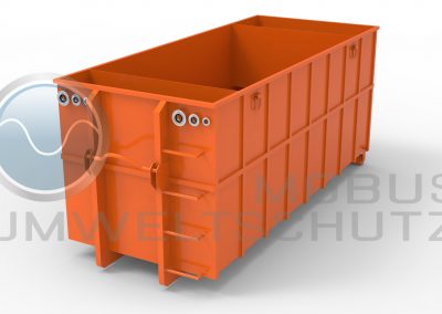 Settling basin 25cbm as roll-off container according to DIN 30722